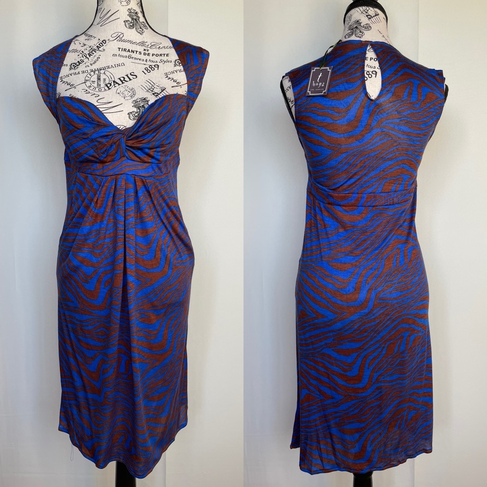 T-bags Los Angeles sweetheart neckline empire waist dress size S small NWT